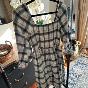 Madewell puff sleeve dress